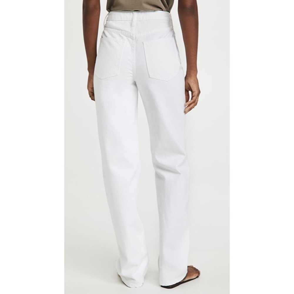 NEW WEWOREWHAT White Mid-Rise Straight Leg Jeans - Picture 2 of 2